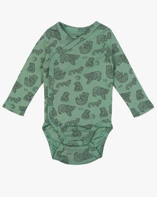 Kleding fotografie plat romper groen